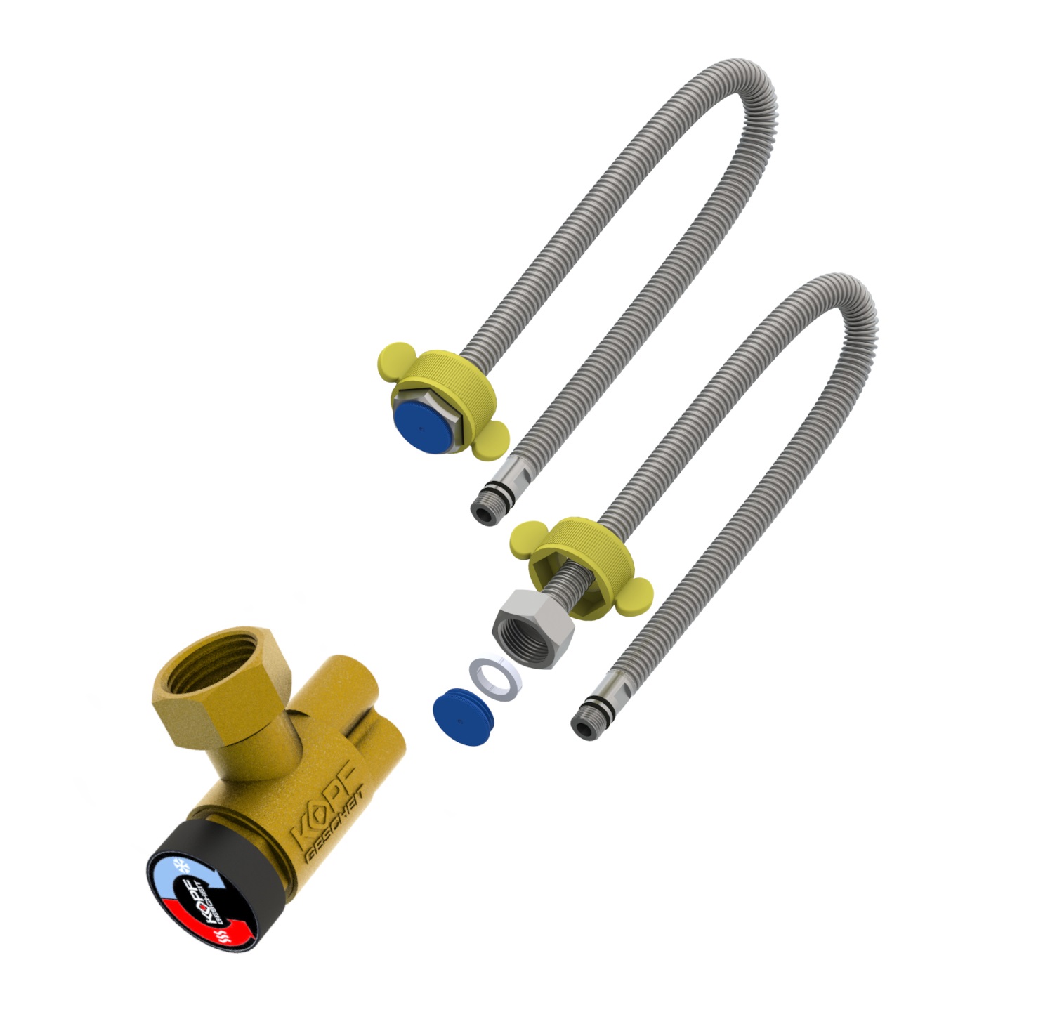 Kopfgescheit KG535 Thermal mixing valve and bellows connection kit
