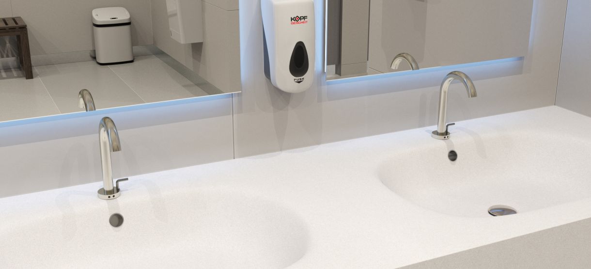 KG5147V-DC - New in the Kopfgescheit range of automatic faucets